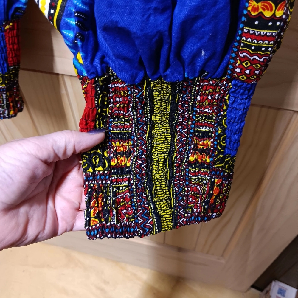 Karan Harem Pants With Dashiki Print EUC - Picture 5 of 6